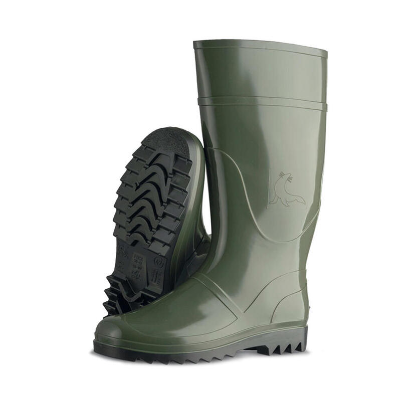 Bota De Agua Caña Alta Color Verde Oliva Talla 44
