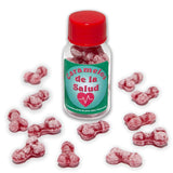 Bote De 12 Caramelos Forma De Pene Sabor Frutas