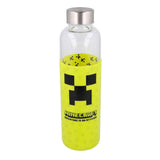 Botella Cristal Minecraft Funda Silicona 585ml