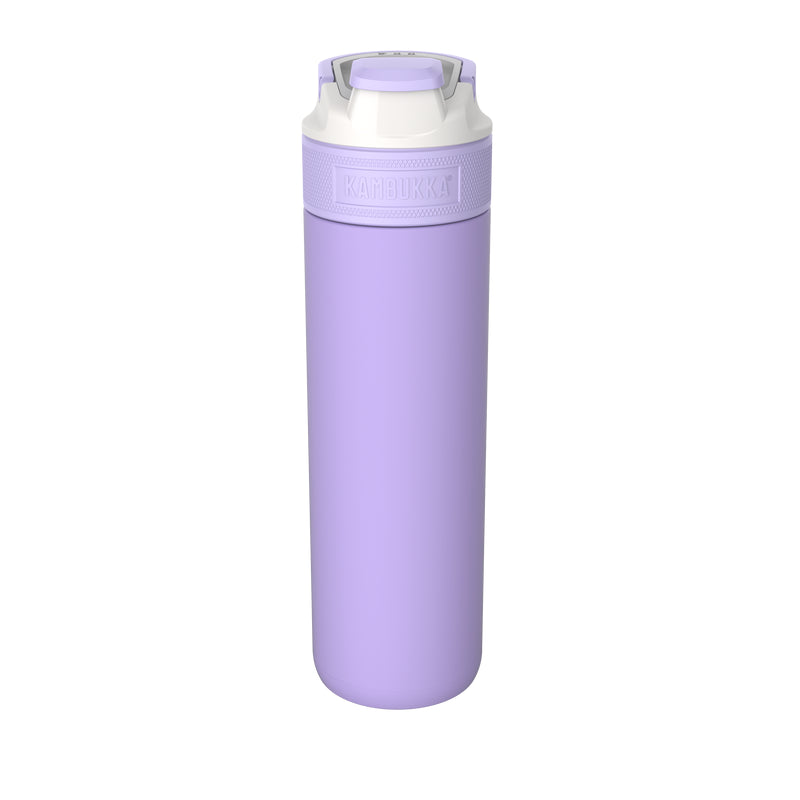 Botella De Agua Kambukka Elton Insulated 600ml Digital Lavender Acero Inoxidable Antigoteo Antiderrame