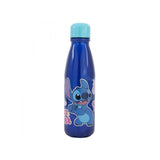 Botella De Agua Reutilizable De Aluminio Infantil De 600 Ml De Stitch Palms
