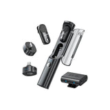 Boya Microphone Wireless Magic-02 2.4ghz With 2 Transmitters And 3 Receivers (Type-C, Lightning And 3.5mm Female) Black Eu
