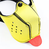 Bozal De Perro De Neopreno Desmontable Y Ajustable Amarillo