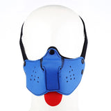 Bozal De Perro De Neopreno Desmontable Y Ajustable Azul