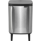 Brabantia Bo Trash Bin Hi 7 L Matte Steel Fingerprint Proof