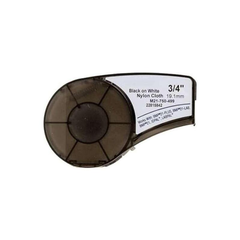 Brady Bmp21 Negro/Blanco Etiquetas De Nylon Genericas M21-750-499-Tb