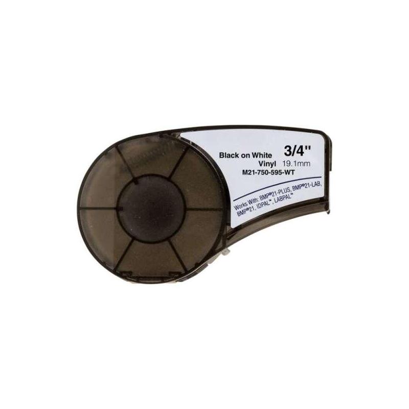 Brady Bmp21 Negro/Blanco Etiquetas De Vinilo Genericas M21-750-595-Wt