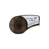 Brady Bmp21 Negro/Blanco Etiquetas De Vinilo Genericas M21-750-595-Wt