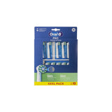 Braun Oral-B Pro Cross Action Cabezales De Cepillo Pack De 10 Blancos 8006540986943