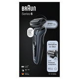 Braun Series 6 61-N1000s, Máquina De Afeitar Negro/Gris
