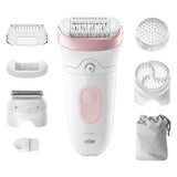 Braun Silk Épil 7 Se7-060 Epilator, White Pink