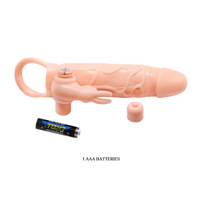 Funda Para El Pene Brave Man   Con Vibración + 5cm