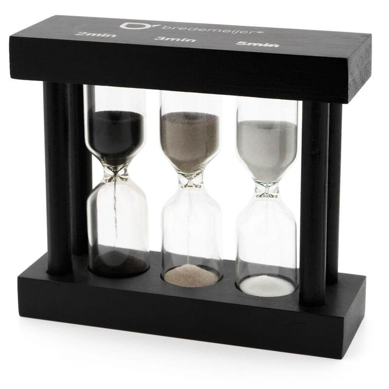 Bredemeijer Tea Timer 3fold Black 2/3/5 Minutes 195005
