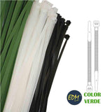 Bridas Verdes 380x4,8mm (Bolsa 100 Unid.) Nylon Alta Calidad