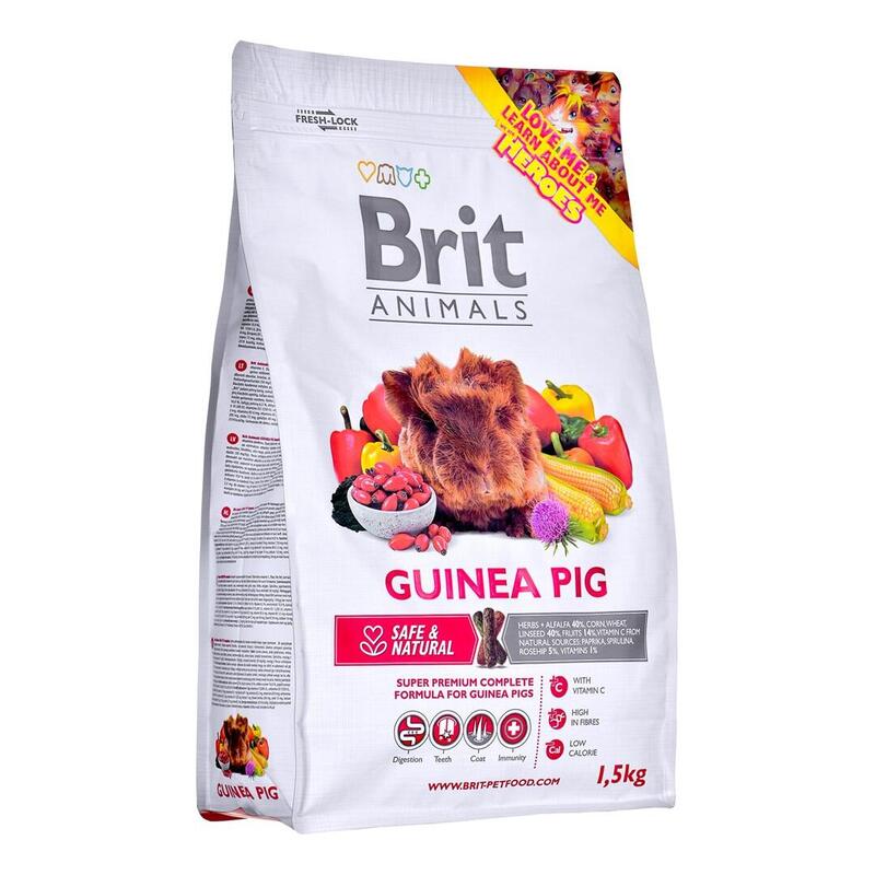 Brit Animals Guinea Pig Complete - Alimento Seco Para Cobayas - 1,5 Kg