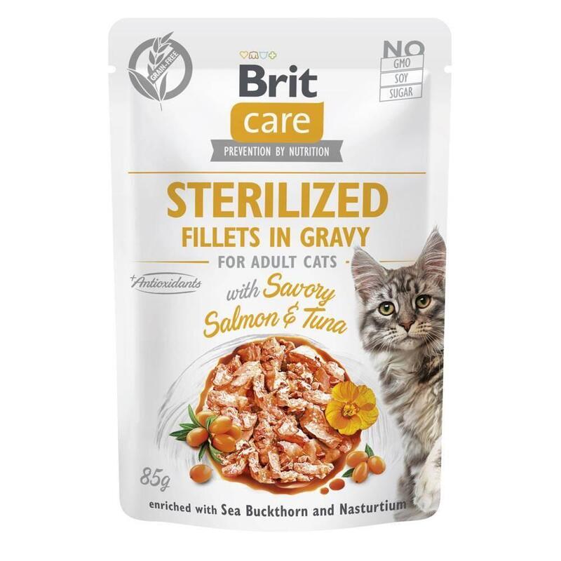 Brit Care Cat Sterylized Salomon&Tuna Pouch 85g