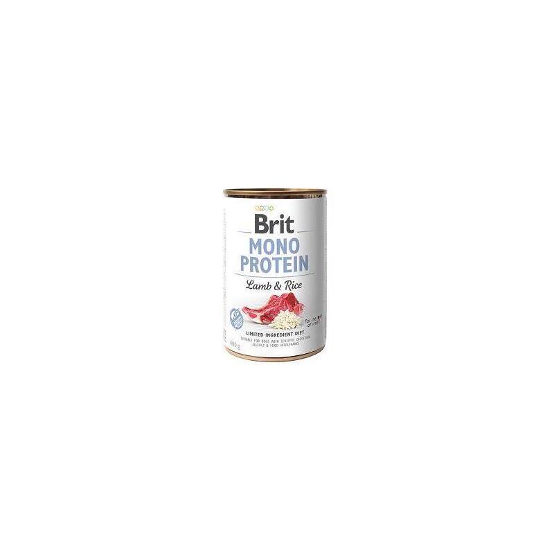 Brit Mono Protein Comida Húmeda Para Perros Cordero Con Arroz 400 G
