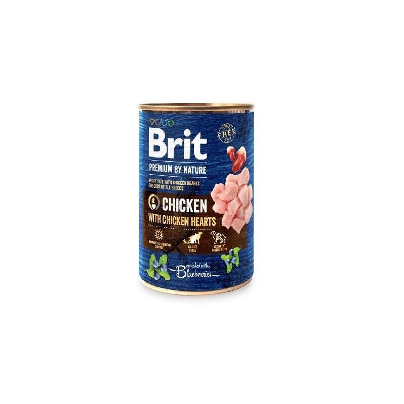 Brit Premium By Nature Pollo Y Corazones - Comida Húmeda Para Perros - 400 G