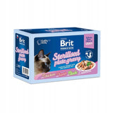 Brit Premium By Nature Sterilised Plate Sobres En Salsa Mezcla De Sabores - Comida Húmeda Para Gatos - 12x85g
