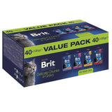 Brit Premium By Nature Value Pack Adult Box - Comida Húmeda Para Gatos - 40x100g