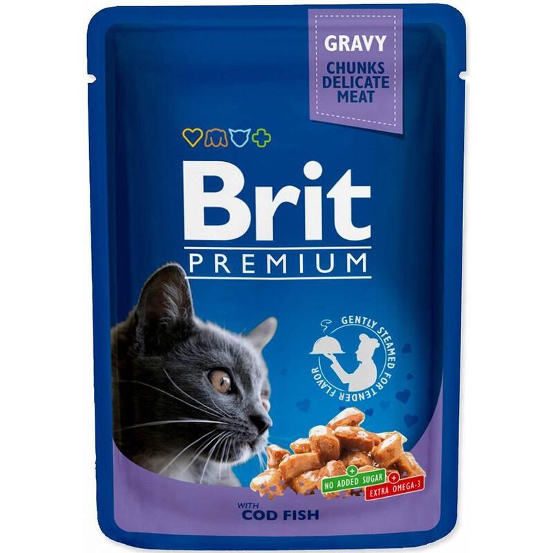 Brit Premium Cat Cod Fish - Comida Húmeda Para Gatos - 100g
