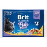 Brit Premium Cat Fish Plate - Comida Húmeda Para Gatos - 4x100g