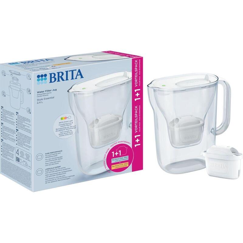Brita Style Essential Weiss Incl. 1 All-In-1 And 1x Extra Kalk