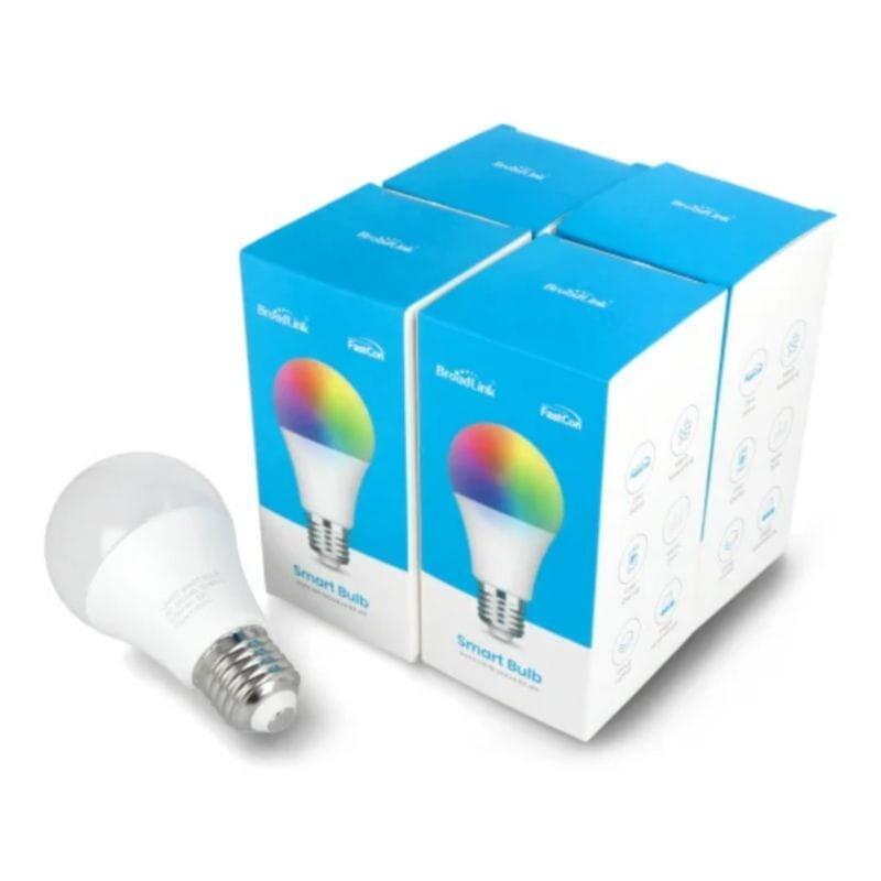 Broadlink Lb4e27 E27 9w (Pack De 4) - Bombilla Inteligente Led Rgb