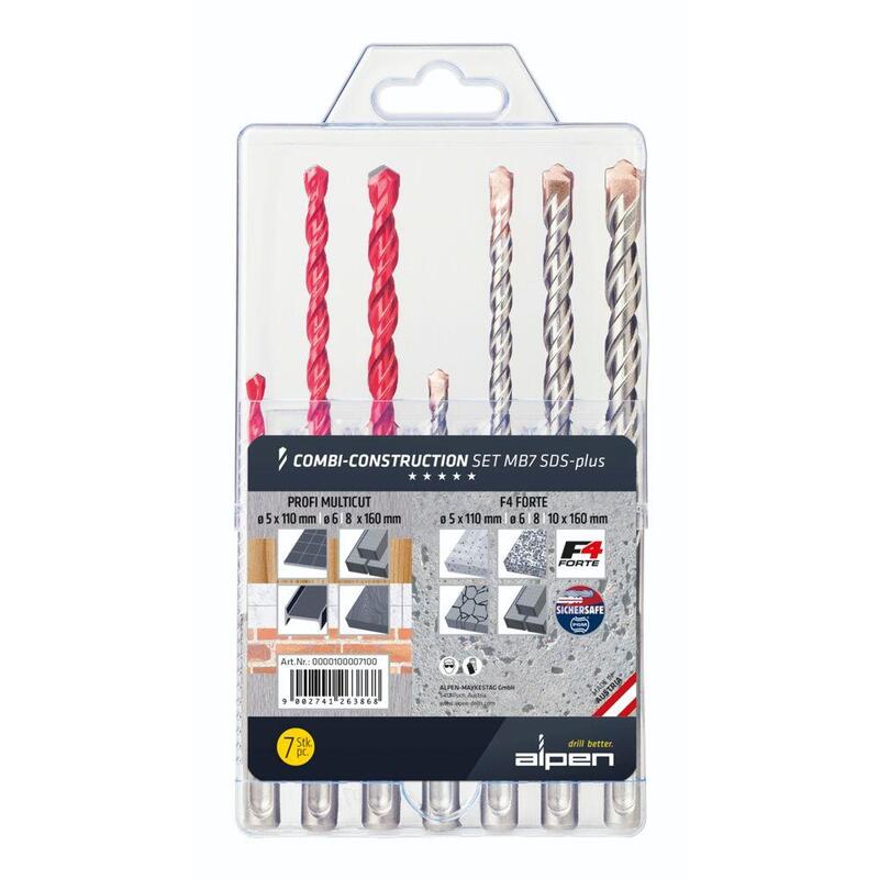 Broca Alpen Combi Baust.Set Sds-Plus M B7