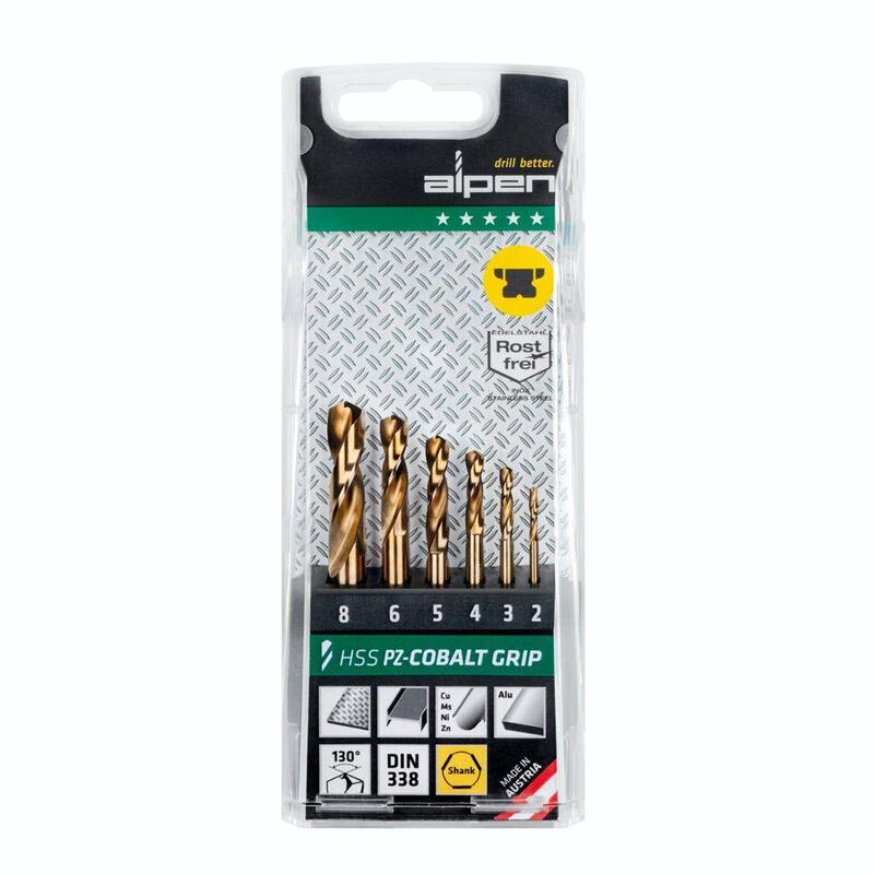 Broca Alpen Kassette Pz Hss Cobalt 1897 3-Kant Tm 6,6-Tlg.