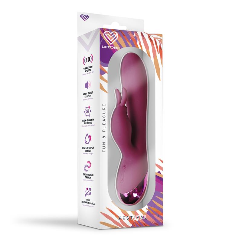 Vibrador  Brole Usb Rojo