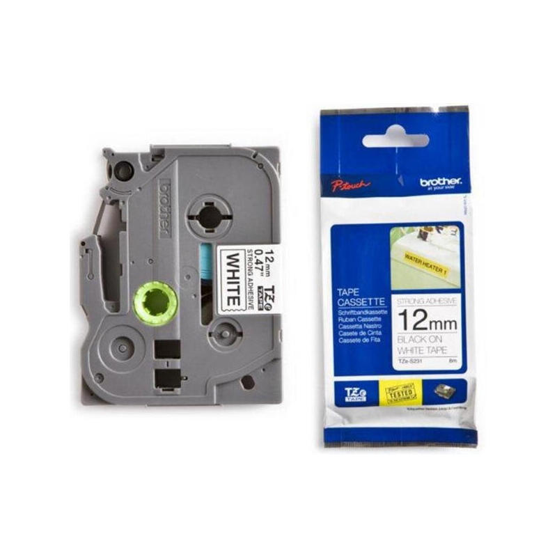 Brother Cinta Rotuladora Laminada Negro/Blanco 8m 12mm P-Touch/1055f