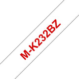 Brother P-Touch Mk-232 Rojo On Blanco 12mm