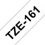 Brother Tze161 Cinta Laminada Generica De Etiquetas - Texto Negro Sobre Fondo Transparente - Ancho 36mm X 8 Metros
