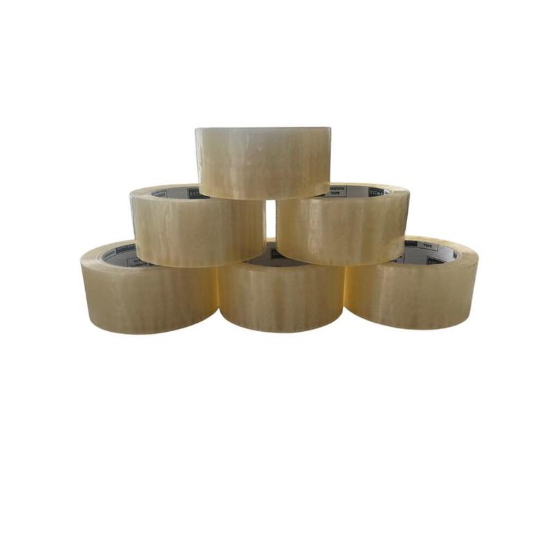 Bstech Cinta Adhesiva De Liberación Silenciosa Acrílico Transparente 48 X 60 M 6 Uds.