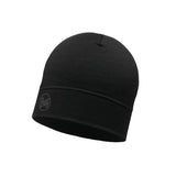 Buff Merino Lightweight Beanie Solid Black Gorra Talla Única Standard