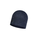 Buff Merino Midweight Beanie  Melange Night Blue