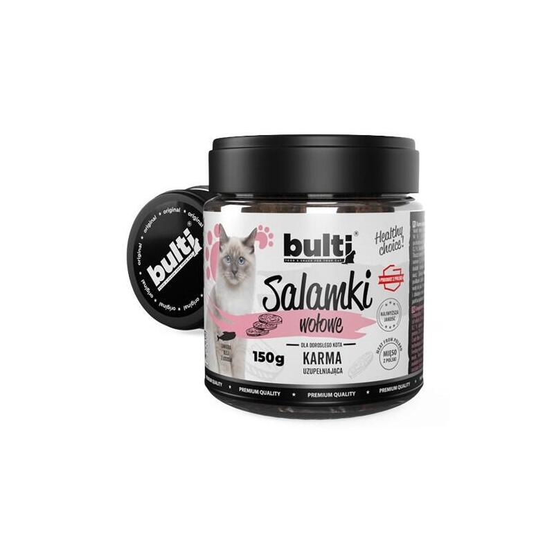 Bulti Salamki Wolowe Przysmak Dla Kota 150g