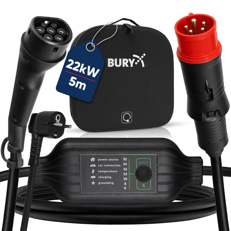 Bury Powerflash Tragbare Ladestation Pf9040 Set Eu