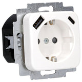 Busch Jaeger 20 Eucb2usbac-214 20 Eucb2usbac-214 Schuko®- Usb-A+C Toma De Corriente