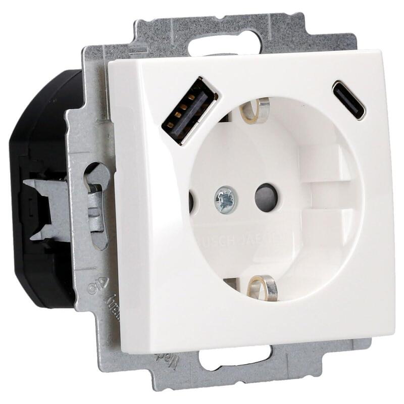 Busch Jaeger 20 Eucb2usbac-914 20 Eucb2usbac-914 Schuko®- Usb-A+C Toma De Corriente