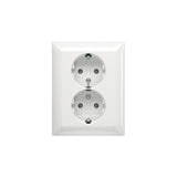 Busch Jaeger Bj 202 Euj-914 Schuko® Doble Toma De Corriente. Volle Cubierta