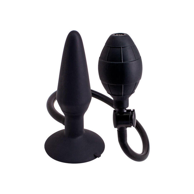 Butt Plug Hinchable M - Negro