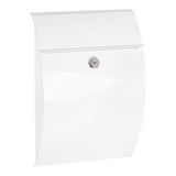Buzón Individual Exterior, Pequeño, Galan, Acero, Blanco, 21 X 7,5 X 29 Cm