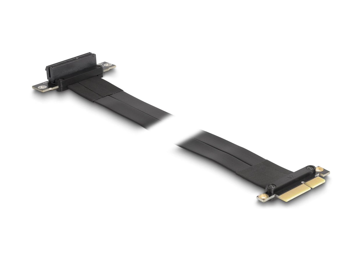 Delock 88026 Tarjeta Elevadora Pci Express X4 Macho A Ranura X4 Con Ángulo De 90° Con Cable 60 Cm