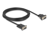 Delock 88239 Cable Serie Rs-232 D-Sub9 Hembra To D-Sub9 Hembra Conexión De Alimentación En El Pin 9 3 M