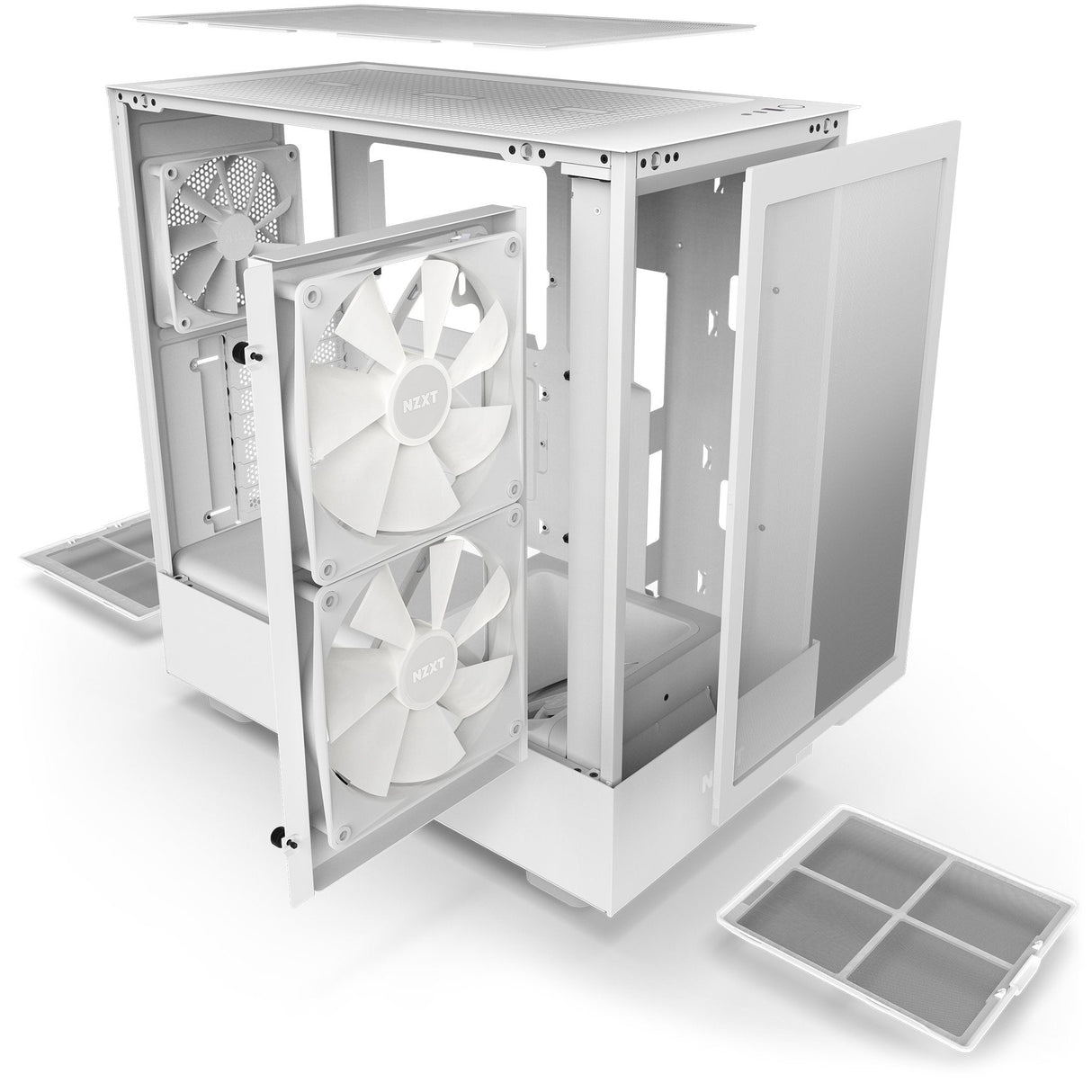 Caja Pc Nzxt H5 Flow Rgb Blanco - Midi Cc-H51fw-R1