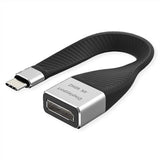 EAN 7630049621428 - ROLINE 12033240 0,13 m USB Tipo C DisplayPort Negro imagen 1