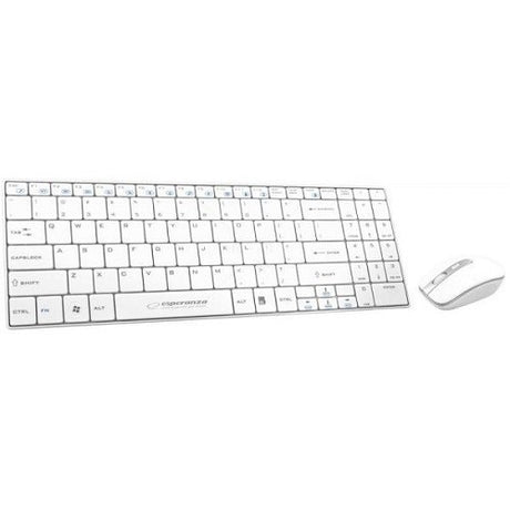 EAN 5901299901991 - Esperanza EK122W teclado Ratón incluido RF inalámbrico QWERTY Blanco imagen 1