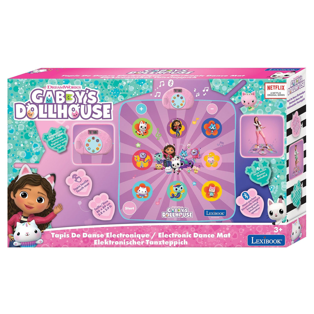 Alfombra Baile Electronica Luminosa La Casa De Muñecas De Gabby